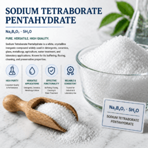 Sodium Tetraborate Pentahydrate – High Purity, Industrial Grade