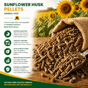 Sunflower Husk Pellets For Animal Feed